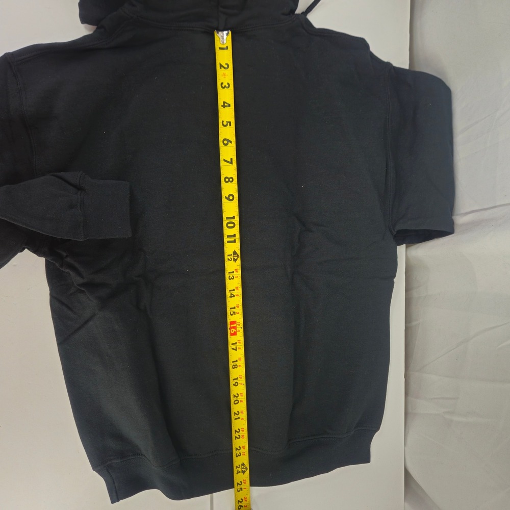 MacGyver School of Engineering Improvise/ Die Black Gildan Hoodie Sweatshirt Med - Picture 4 of 6